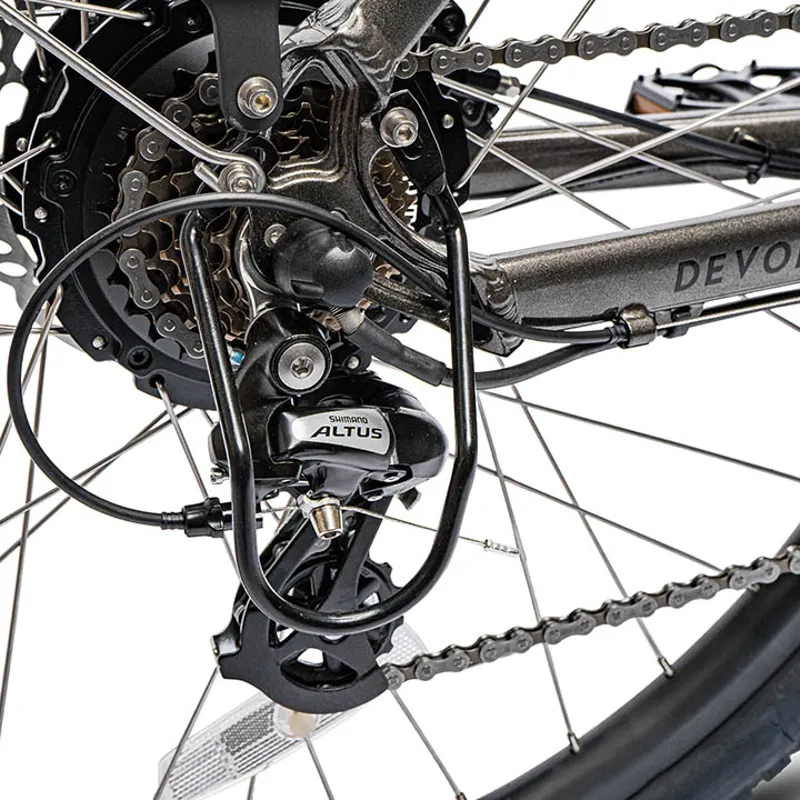 Ampere Deluxe Step Through 700c Wheel Electric Bike Grey -8